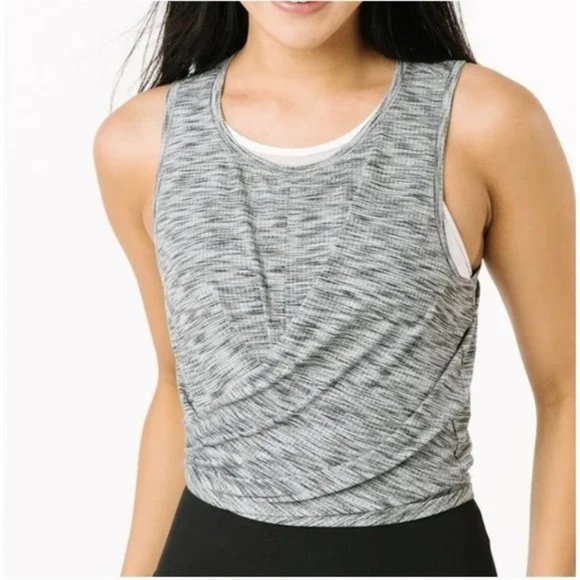 ZYIA Tops - Zyia Active Infinity Wrap Tank in Grey Women's Size XL
